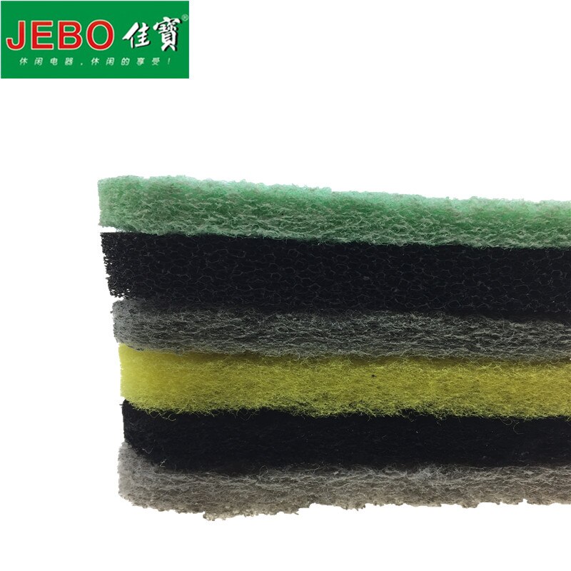 6 in 1 JEBO Efficient Filter Cotton For 805 809 815 819 809B 803 Exteranl Filter Tank Filter Original 6pcs/lot Different Sponge
