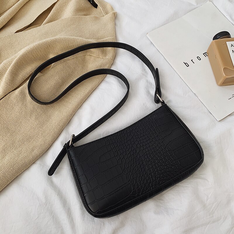 Messenger Handbags Retro Alligator Pattern Women shoulder bags Flap PU Leather Casual Solid crossbody bags for women Bolsas