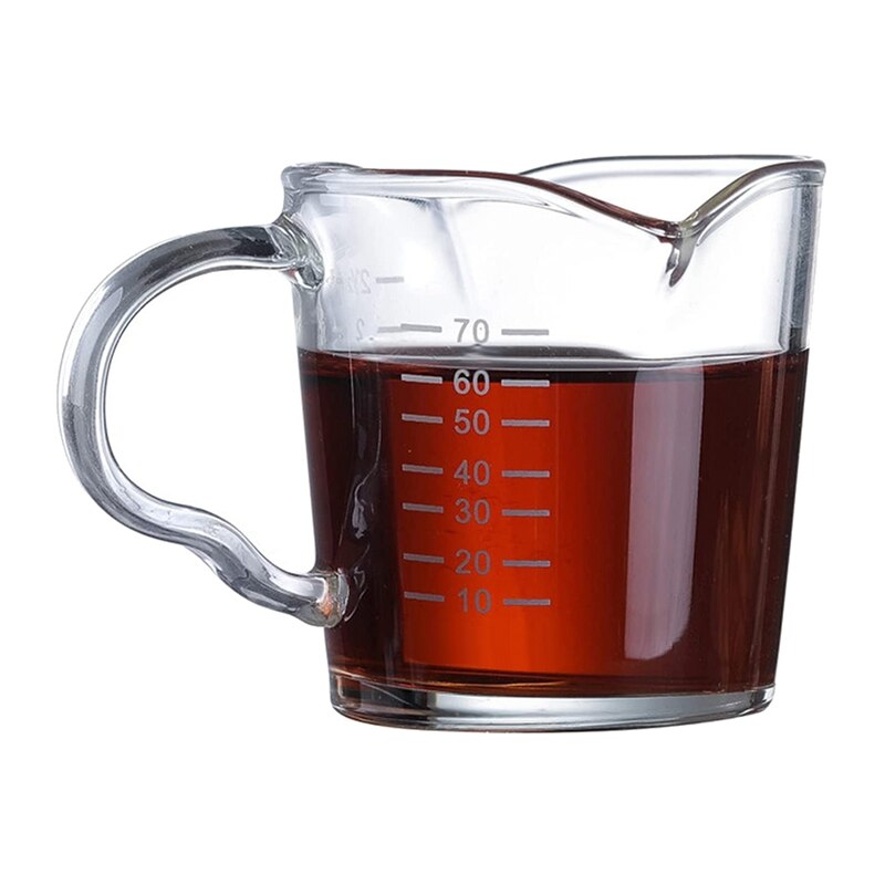 Tasse à mesurer en verre avec verre gradué, résistant à la chaleur, pour le café, avec poignée: Default Title