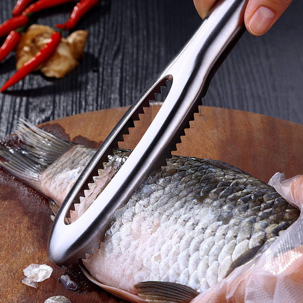 Planer Scale Stainless Steel Fish Scale Planer Scale Scraper Scale Scaler Scaler Descaler Fish Fnife Kitchen Supplies