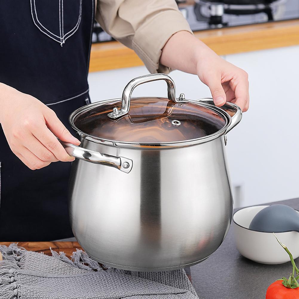 Jarra de leche de acero inoxidable para sopa, sartén para sopa, utensilios de cocina, sopas, ollas de Gas, Caldera, utensilios de cocina