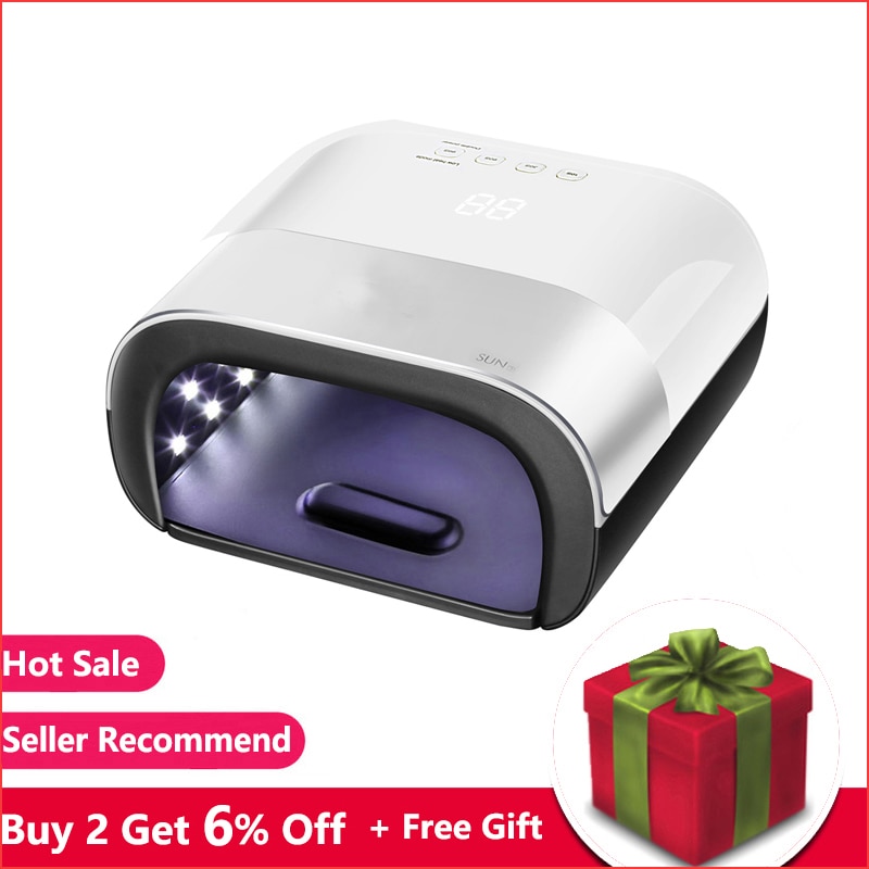 SUN3 Nail Dryer Smart 2.0 48W UV LED Lamp Nail with Smart Timer Memory Invisible Digital Timer Display Nail Drying Machine
