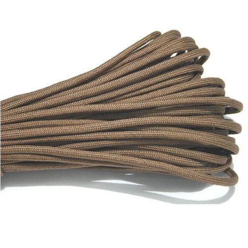 50FT 100FT 550 Parachute Cord Lanyard Tent Rope Mil Spec Type III 7 Strand Paracord For Hiking Camping: Khaki