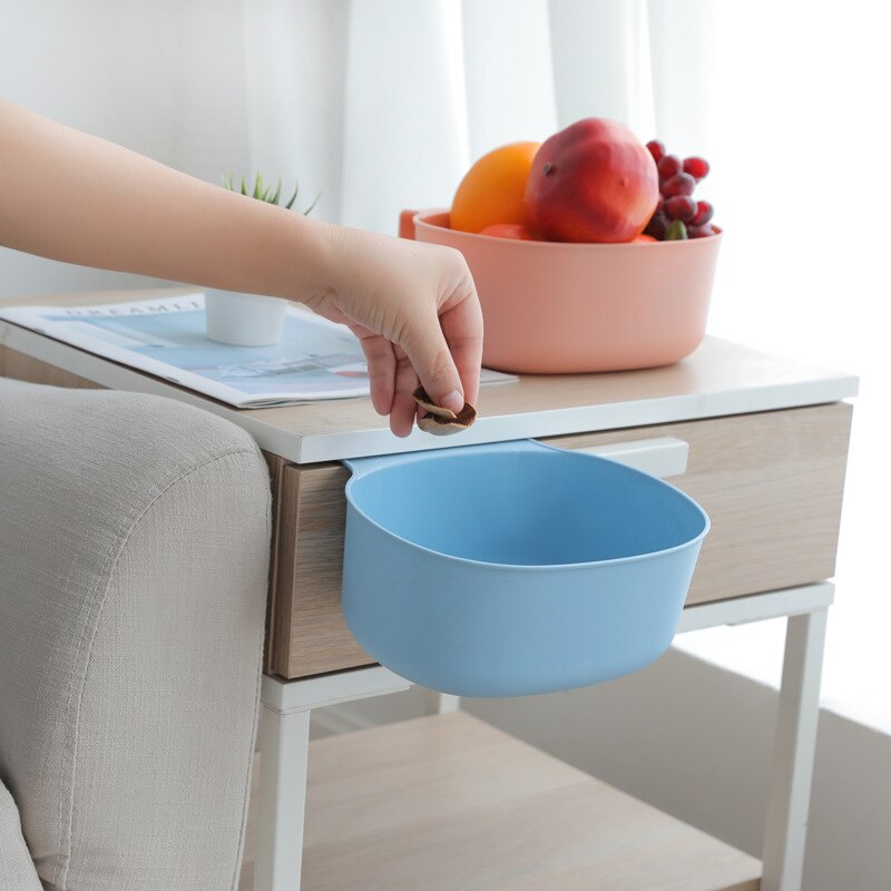 kitchen cabinet door hanging trash can plastic vegetable food waste storage box home storage box