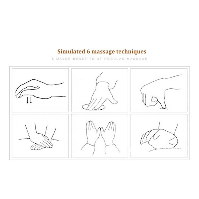 Nek Massager Elektrische Infrarood Verwarming Massager Terug Full Body Acupressuur Massager Fysiotherapie Instrument