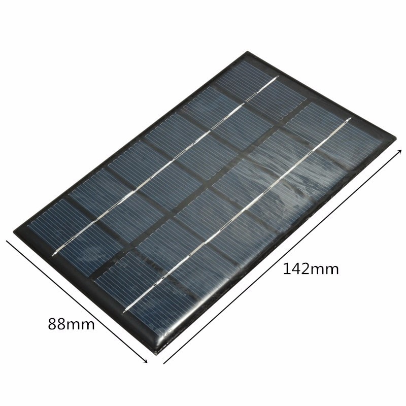 6V 2W Solar Panel Fotovoltaico USB Battery Charger Polycrystalline
