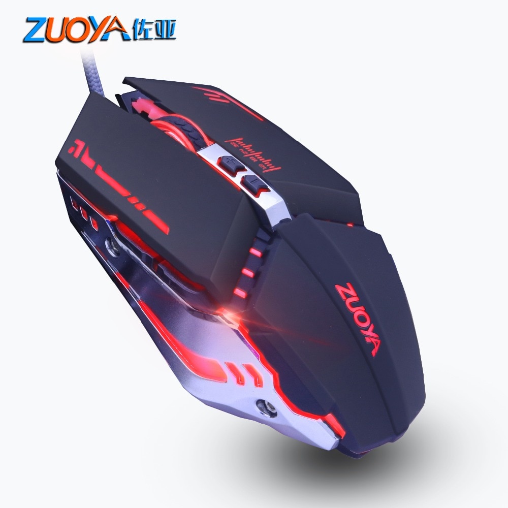 Zuoya Professionele Wired Gaming Mouse 7 Button Led Optische Usb Computer Gamer Muizen Game Muis Kabel Mause Voor Pc Laptop