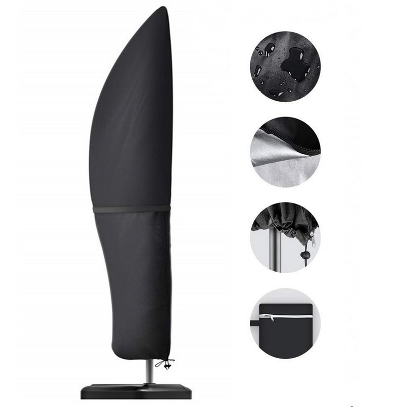 Waterproof Oxford Cloth Outdoor Umbrella Cover Shade Garden Weatherproof Patio Cantilever Rain Cover Accessories