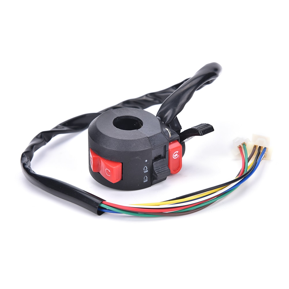 Left Start Kill ON-OFF Switch For Chinese ATV Quad With 22mm Handlebar 8-Wires