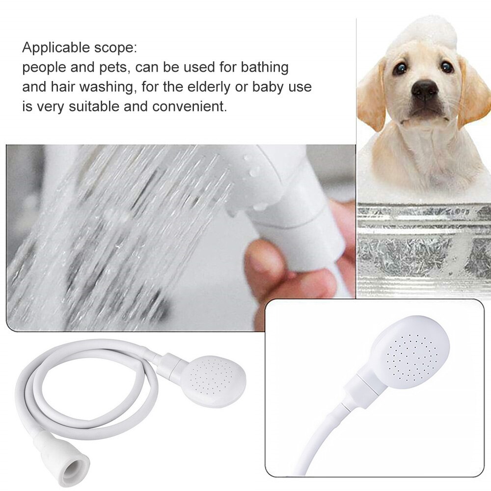 Pet Hond Kat Douchekop Multi-Functionele Bad Douche Verstelbare Douchekop Waterbesparing Badkamer Filter Douche Spa Nozzle