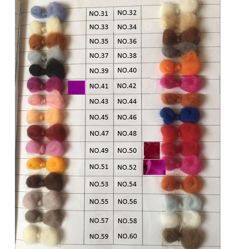 WFPFBEC-lana 100% de fibra de merino, peinado australiano para fieltro, 50g, 100g, 200g, 300g, 500g, n. ° 53, 70s