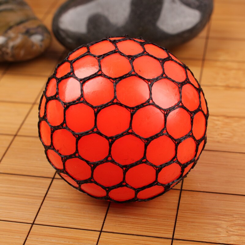 1Pc Decompressie Speelgoed Hand Squeeze Release Druk Kristal Druif Rubber Volwassen Werk Kleurrijke Bal Kinderen Creatieve Zachte Speelgoed 6cm: E