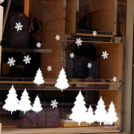 Christmas stickers wall stickers Christmas Wall Window Stickers snowflake Christmas decorations: G