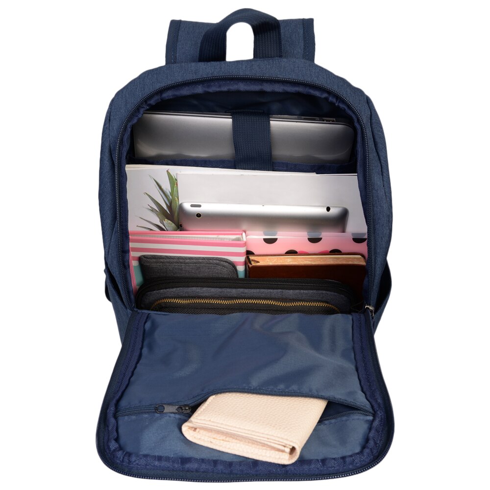 Lichtgewicht Eenvoudige Rugzak Basic Waterbestendig Casual Dagrugzak Rits Knapzak School Reizen Camping Wandelen Bag