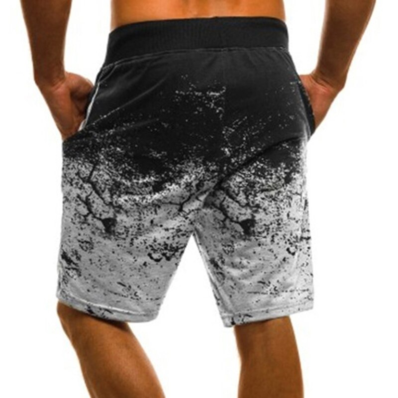Träningshorts för män snabbtorkande fitness-sportshorts för män med fickor för män avslappnade shorts med dragsko