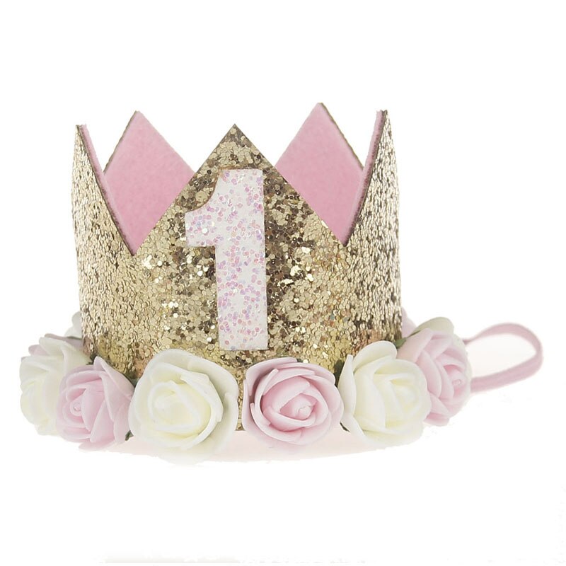 Decoraciones para de cumpleaños de niños, 1, 2 y 3 años, globos de cumpleaños, celebración de bebé, niño y niña, corona de de cumpleaños, sombrero