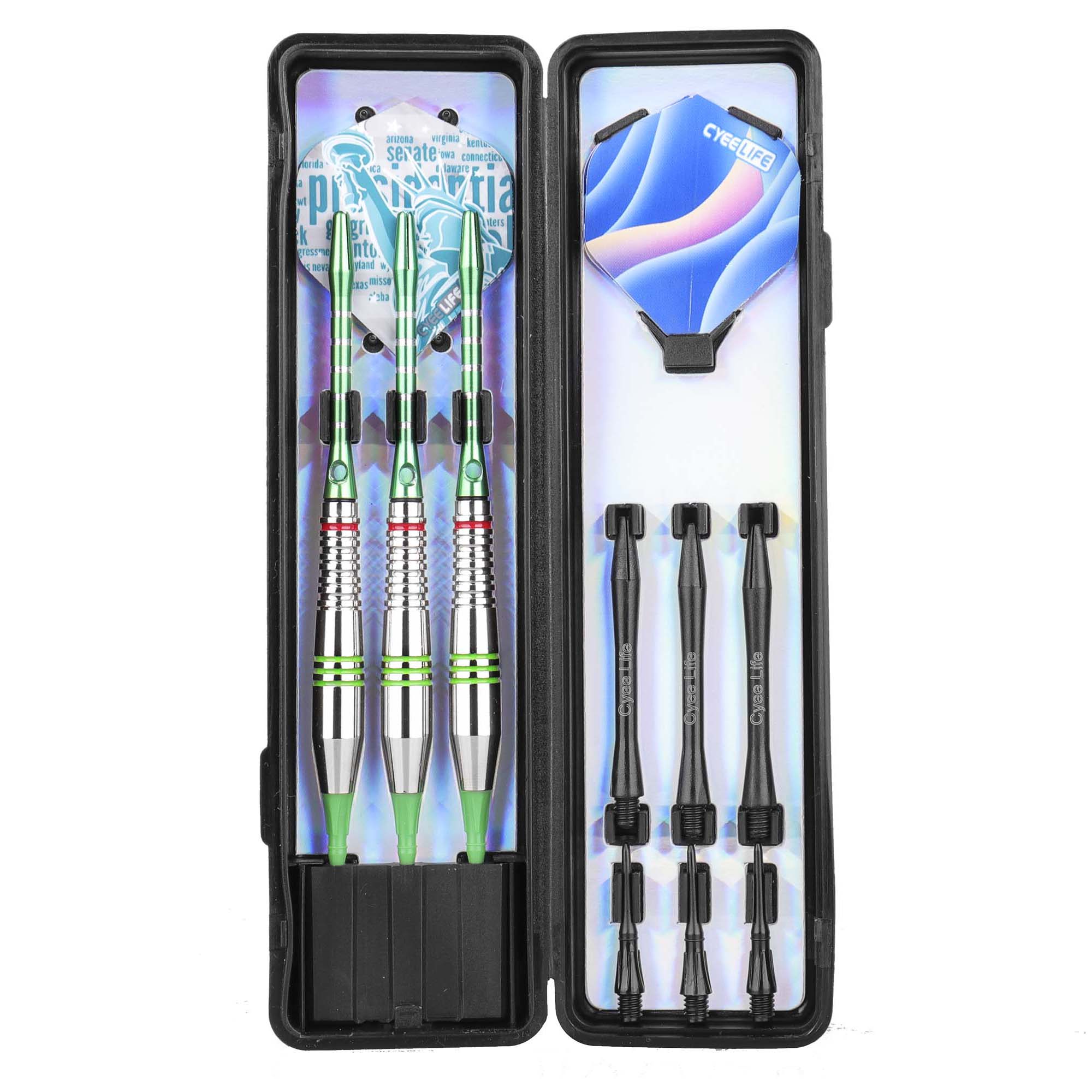 CyeeLife 3pcs/set Safety Soft Dart Indoor Soft Tip Darts Set For Indoor Electronic Dartboard Games Safety Soft Dart: Silver