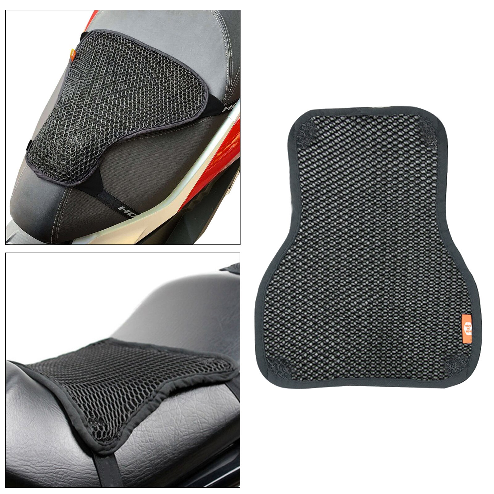 Motorcycle Seat Cushion Pad Butt Protector Breathable Cruiser Sport Saddles: Single layer S