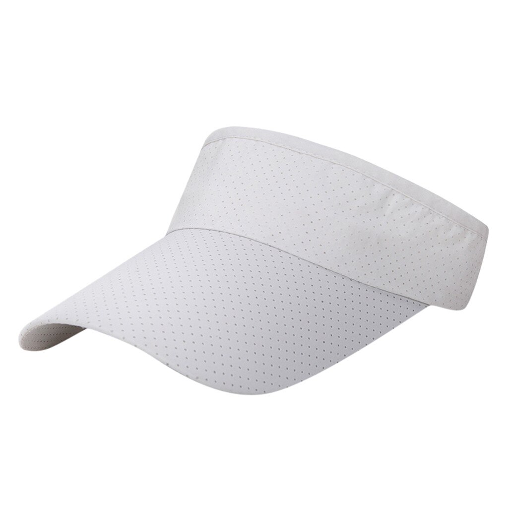 1PCS Men And Women summer Sun Hats packable sun visor hat with big heads wide brim beach hat UV protection cap #35: White