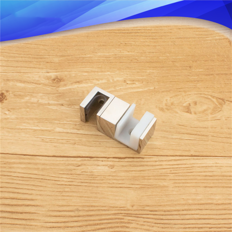 Shower room fixed 304 stainless steel stopper bathroom sliding door double glass swing stopper lower slider hardware accessories