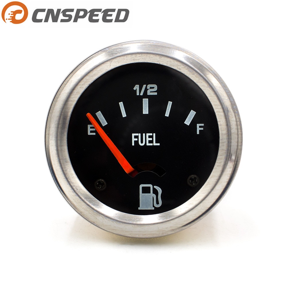 CNSPEED 52mm 2inch 12V DC Electrical Mechanical Car Fuel Level Gauge /Car Meter E-1/2-F YC101086