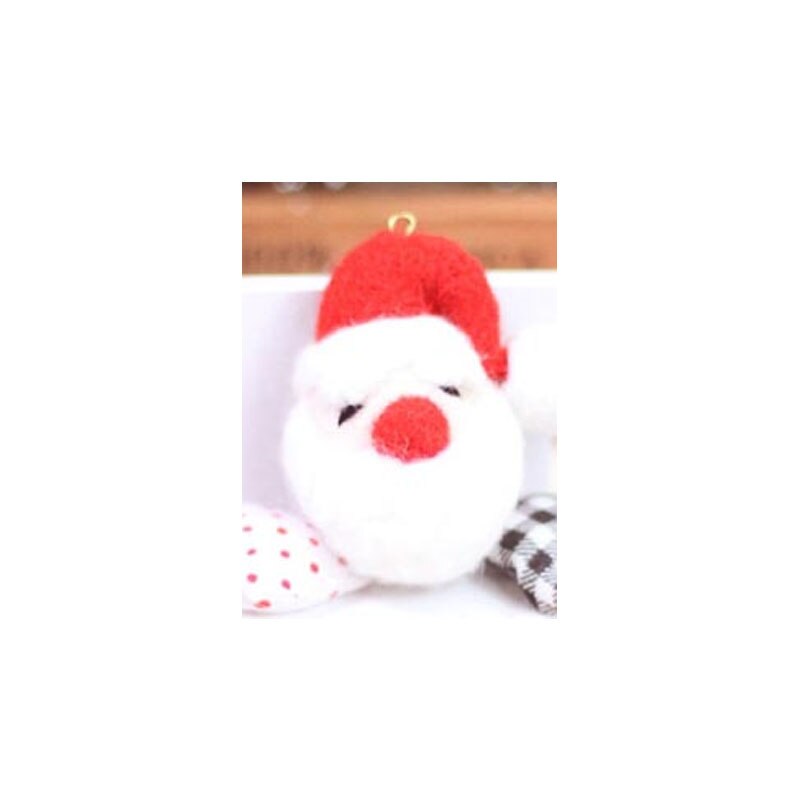 1 sett ull til filt pakke diy elg snømann, jul, frimerker nålefilting, shiba inu sett dyr feutre nr .2: Mørkegrå