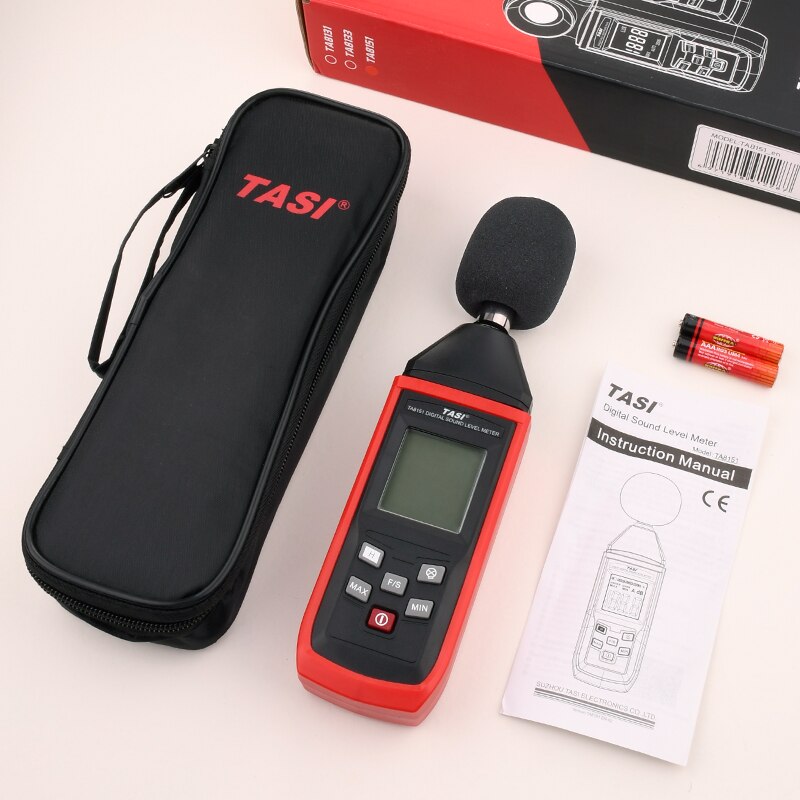 TASI TA8151 Digital Sound Level Meter Sound Detector Decible Monitor 30-130dB Audio Measuring Instrument Alarm Noise Tester
