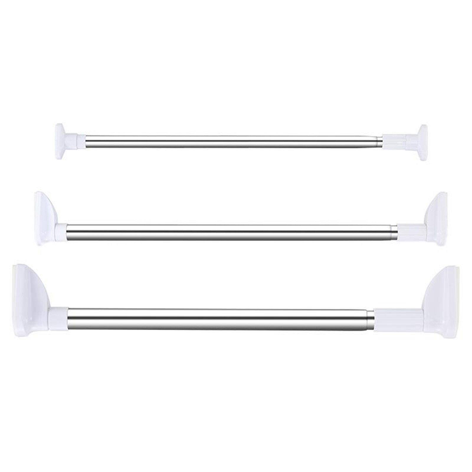 Extendable Adjustable Spring Tension Rod Pole Extendable Pole Rod Hanger Curtain Shower Bathroom Window Voile