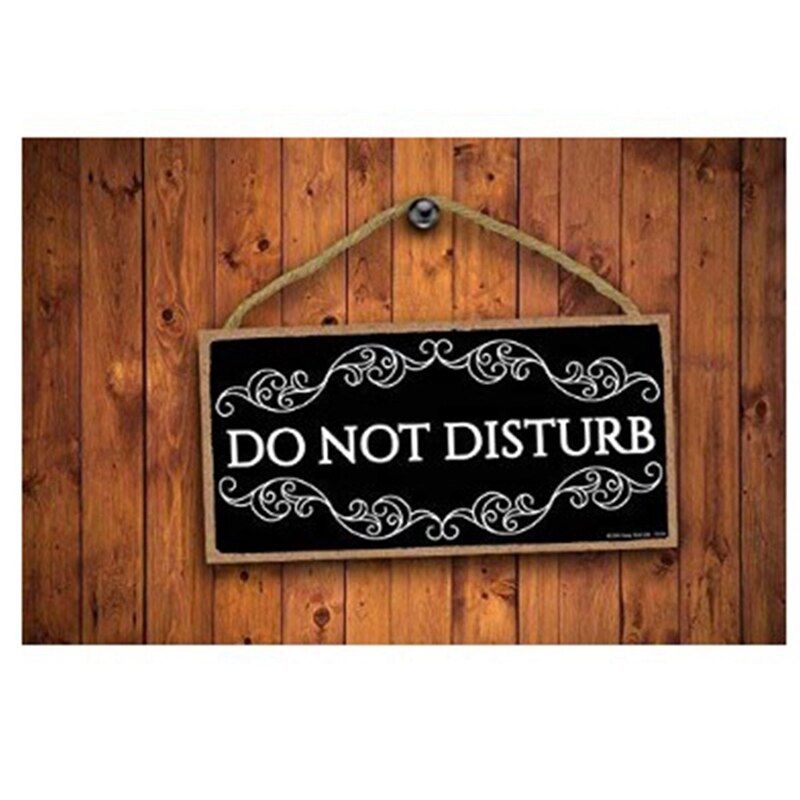 Noir porte cintre réunion en cours ne pas déranger maison bureau accessoire signe Plaque pour maison bureau étude porte décor