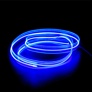 Luces Led decorativas para Interior de coche, tira de neón con cableado EL, luz ambiental Flexible automática, USB, accesorio de lámpara de ambiente para: Azul / 4.500 K