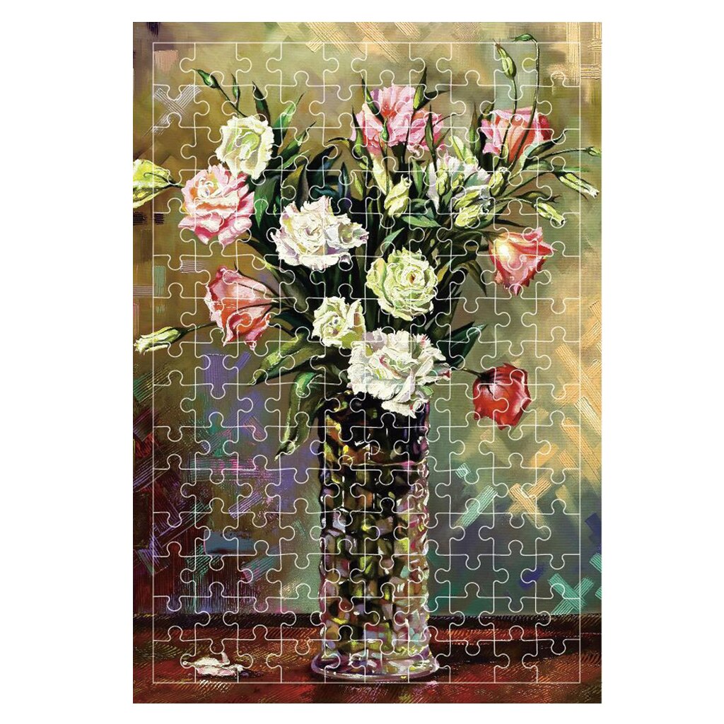 Mini Puzzle de peinture, Capsule de Test, Puzzle difficile à assembler soi-même, de 12 ans et plus, 6x4 pouces: vase