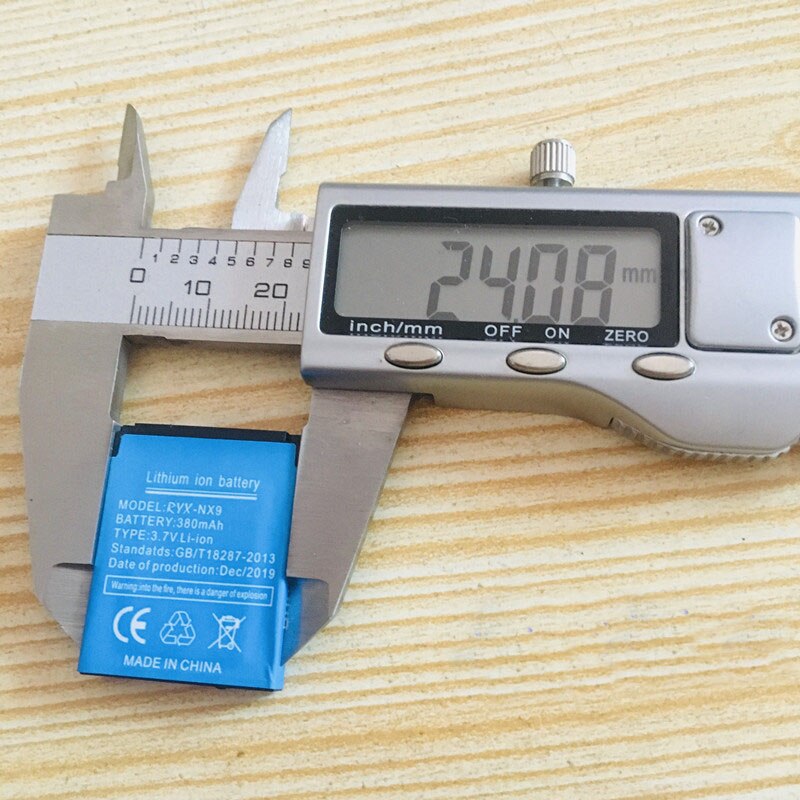 1PCS/Lot rechargeable Li-ion Battery 3.7V 380MAH Smart Watch Battery Replacement Battery only For Smart Watch RXY-nx9
