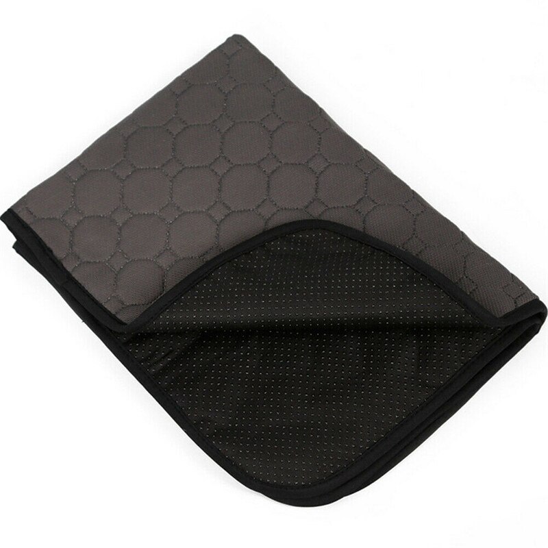 Reusable Dog Puppy Pad Training Washable Dog Diaper Urine Pads Pee Mat: Gray / L