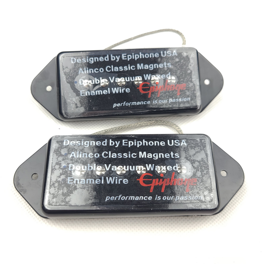 Epiphone Black Alnico Pickups Low Gauss Iconisch Geluid P90 Dogear Stijl Single Coil Bridge Pickup voor SG/LP Elektrische Gitaar: YELLOW