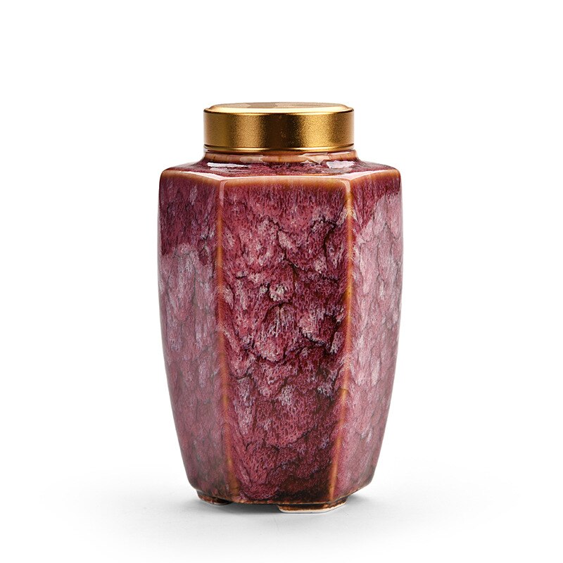 Ceramiczne mini puszki na herbatę, ceramiczne zestawy robić herbaty retro, puszki robić pakowania herbaty, prezenty, fabryka hurtownia puszki robić przechowywania: śliwka