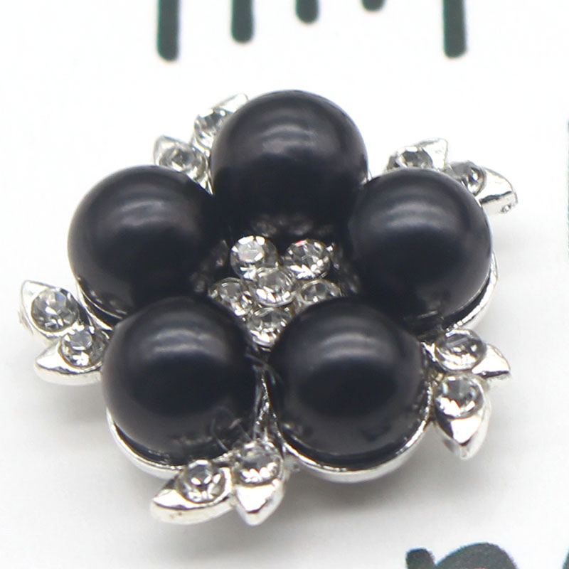21MM guzik perłowy z kwiatkiem na odzież Diy Manualidades ozdobny kolorowy guzik do szycia Rhinestone do robótek ręcznych: 37