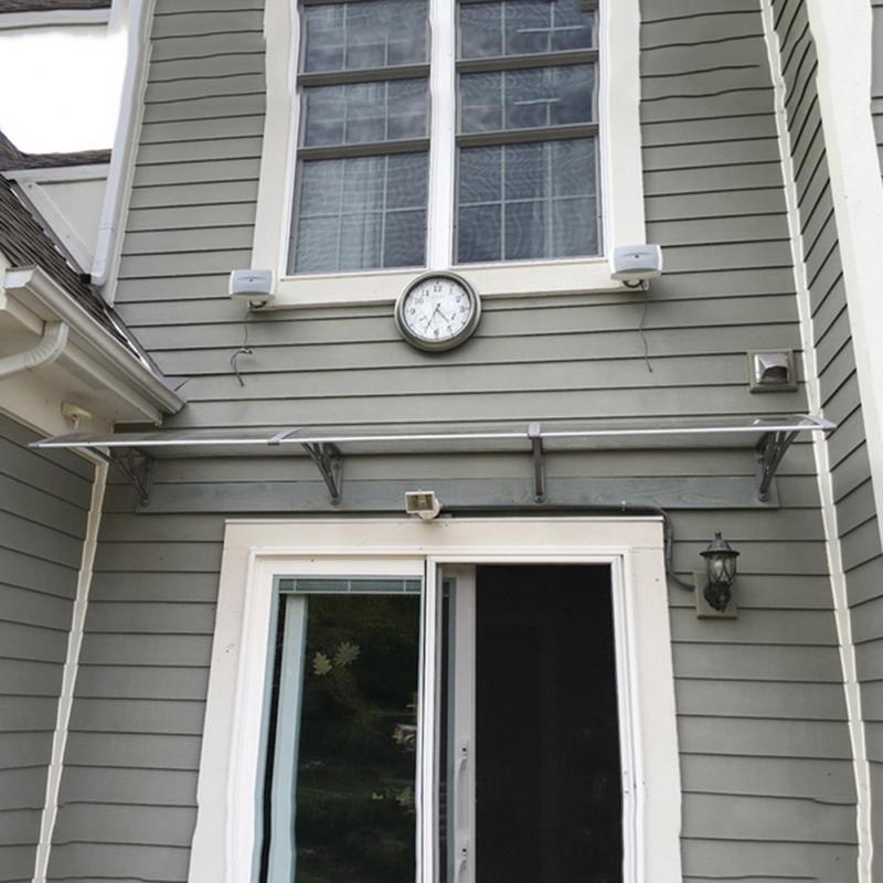 Awning Support Gazebo Outdoor Balcony Bracket Door Window Eaves Awning Holder Awning Plastic Steel Bracket Bracket Slot Widt HWC