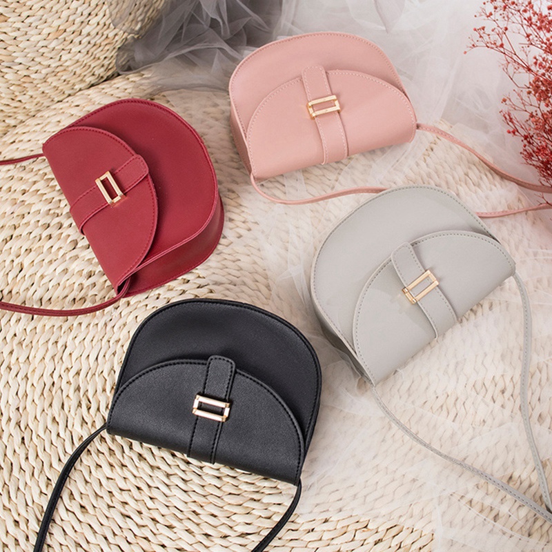 Female Bag Semi-Circle Arch Tongue Single Shoulder Mobile Phone Small Bag