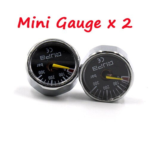 QUPB 1 Inch Mini Pressure Gage 300Bar Black 1/8NPT CE Certificated GES007: Mini Gauge X 2