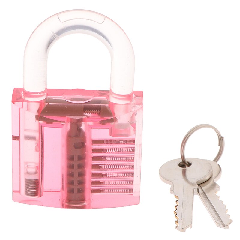 Genomskinlig synlig pickaway övning hänglås lås med trasig nyckel ta bort krok kit extractor set låssmed verktyg