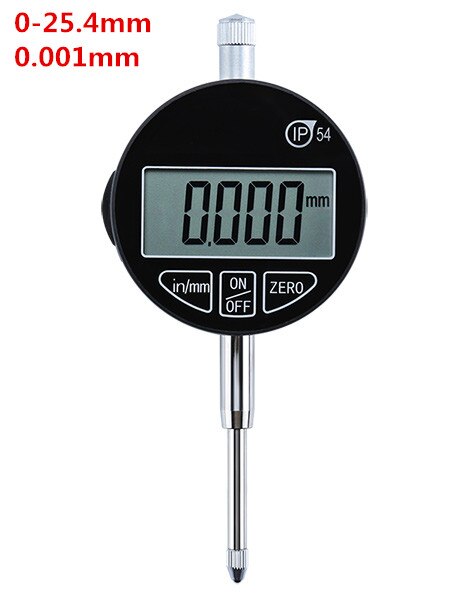 IP54 Oil-proof Digital Micrometer 0.001mm Electronic Micrometro Metric/Inch 0-12.7mm/0.5&quot; Precision Dial Indicator Gauge Meter: 0-25.4x0.001mm