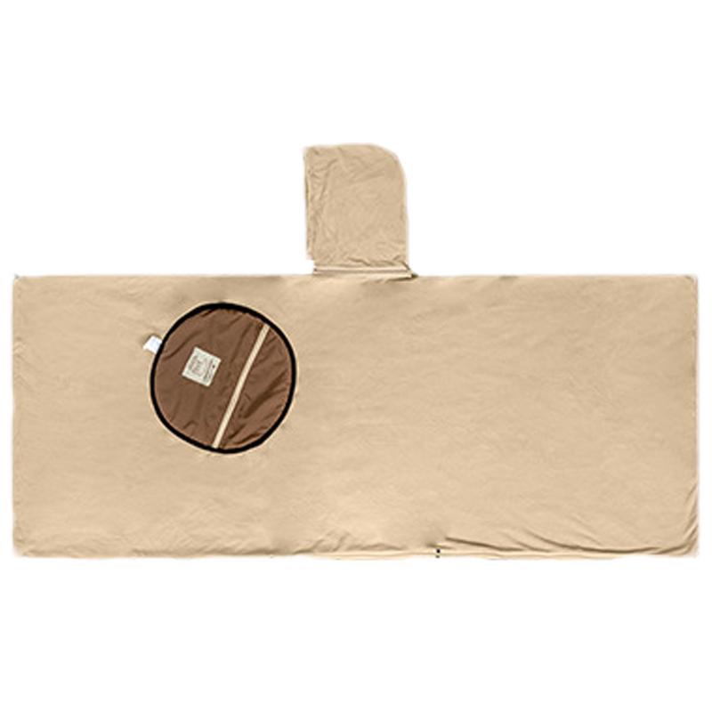 Rocker Vlies Wärme Kapuze Poncho Schlafsack tragbarer Schlafsack für Camping Poncho Schlafsack Decke Camping Zubehör