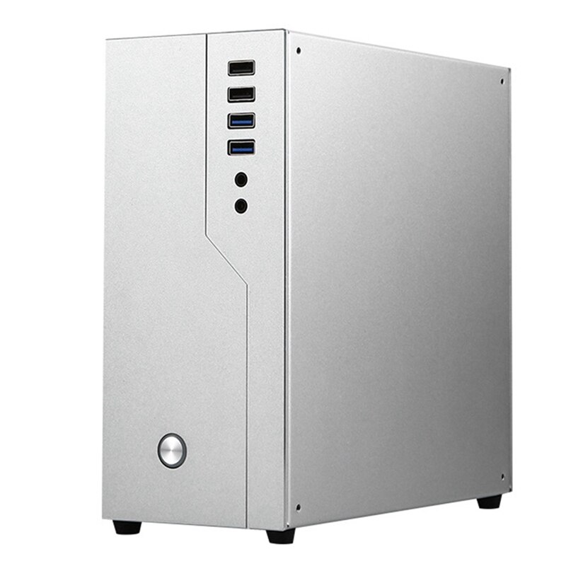 Boîtier pour ordinateur de bureau Mini ITX, en aluminium, HTPC, PCIE, à fente unique: Default Title