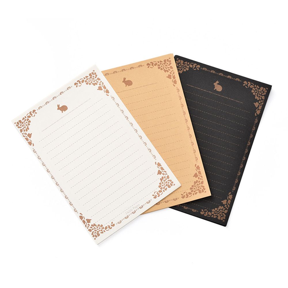 8 Sheets Vintage Retro Writing Stationery Paper Pad Note Letter Set