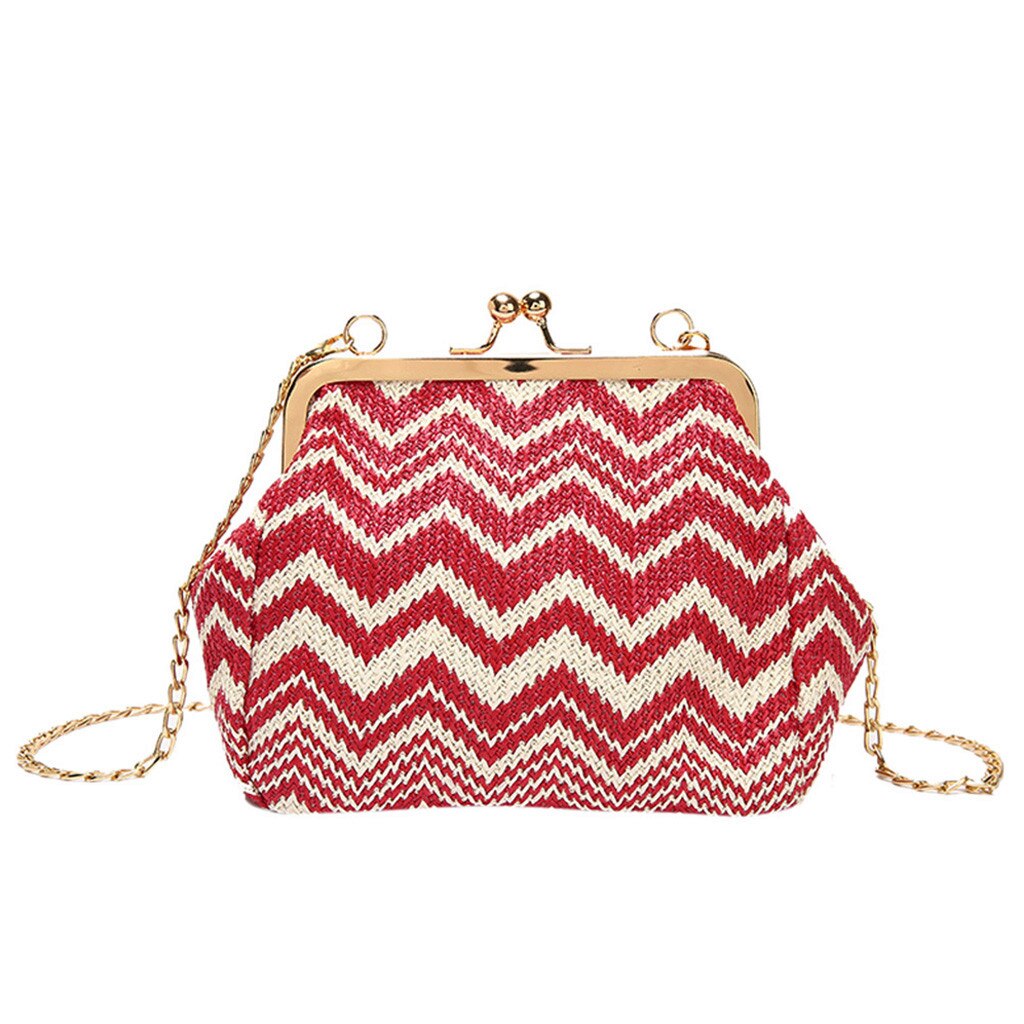 Women Weaving Hit Color Shoulder Bags Hand Messenger Phone Bag Braided zipper shoulder diagonal phone purse bags June3