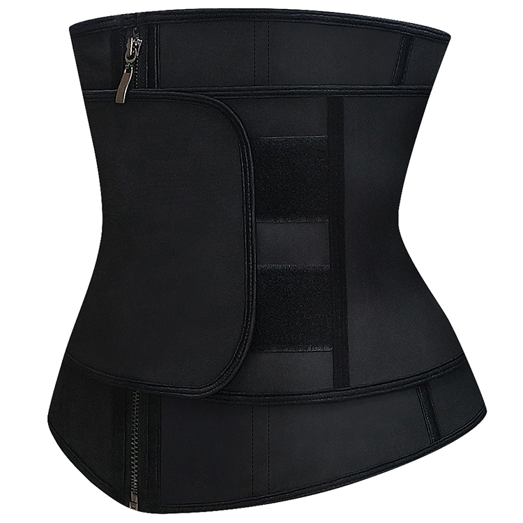 High compression Latex Waist Trainer Rubber Waist Cincher Body Shaper 9 Steel Boned Firm Body Shapewear Stomach Slimming Belt