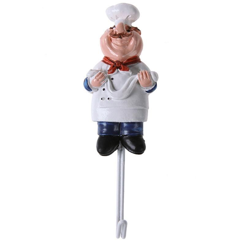 Rvs Haak Cartoon Koken Chef Leuke Haak Keuken Badkamer Handdoek Muur Haak Decoratie Plakken Opbergrek: Deep Blue