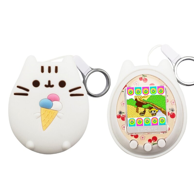 87ha silicone case protective cover travel case storage and cover shell for tamagotchi on 4u +  ps mx id l &amp; meets