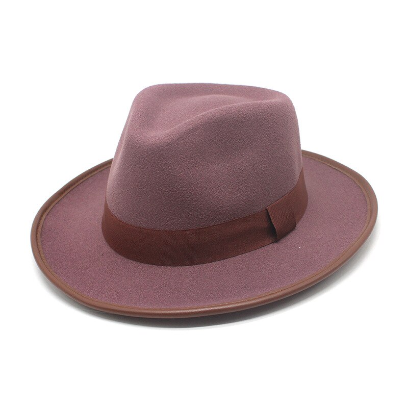 Sombreros de fieltro vintage para hombres y mujeres, sombreros elegantes de lujo con imagen de boda, Panamá, sombrero de cowboy, para primavera y otoño, novedad: 2