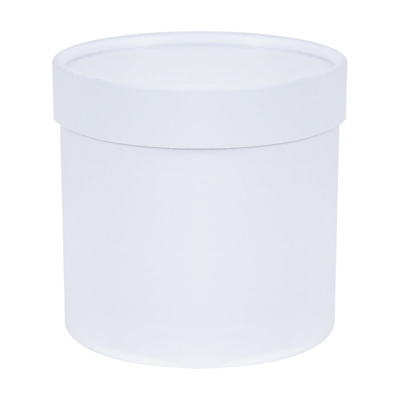 Runde Form Box Bouquet Umarmung Eimer Blume Verpackung Box Hochzeit Geburtstag Valentinstag Blume Eimer Verpackung Box: White